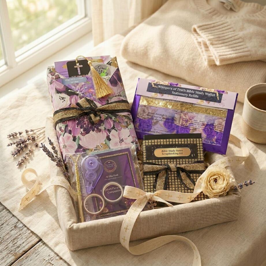 Floral designed Bible study kit Floral designed Bible study kit in styled display box
